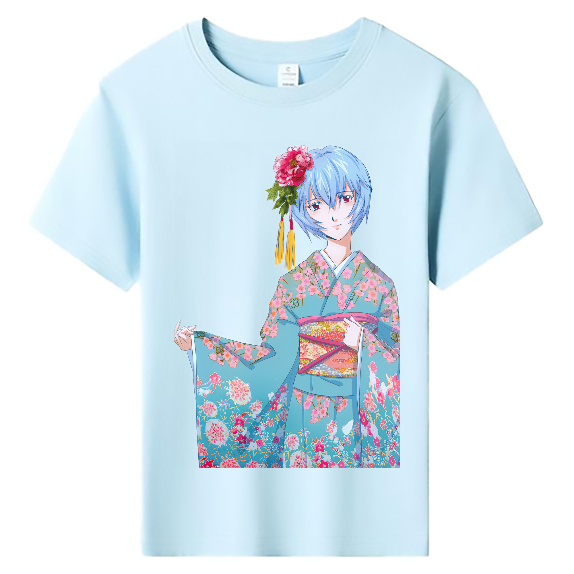 （画像用） EVA 新世紀エヴァンゲリオン 綿100％キッズTシャツ（フロントプリント）